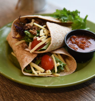 Entrees: Soft Beef Taco with all the Fixings