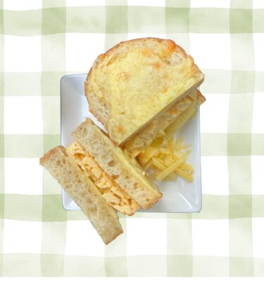 Breakfast: Egg and Cheddar Sourdough Sandwich (Vegetarian)