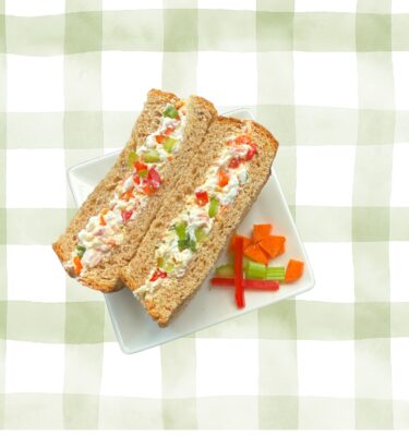 Sandwiches & Wraps: Veggie Cream Cheese Sandwich (Vegetarian)
