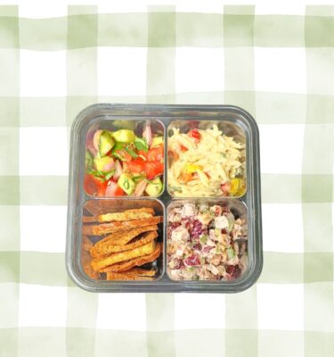 Snacks & Light Fares: Snack Pack Salad Trio (DF Options/Vegetarian Options)