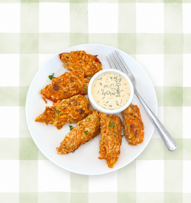 Snacks & Light Fares: Mini Buffalo Chicken Stuffed Bell Peppers